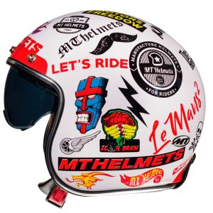 Casco MT LE MANS 2 SV ANARCHY WHITE jet