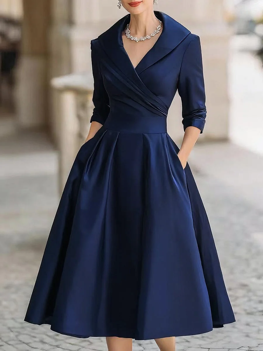 Lina - Vestido de Mujer midi de satén - Imagen 6