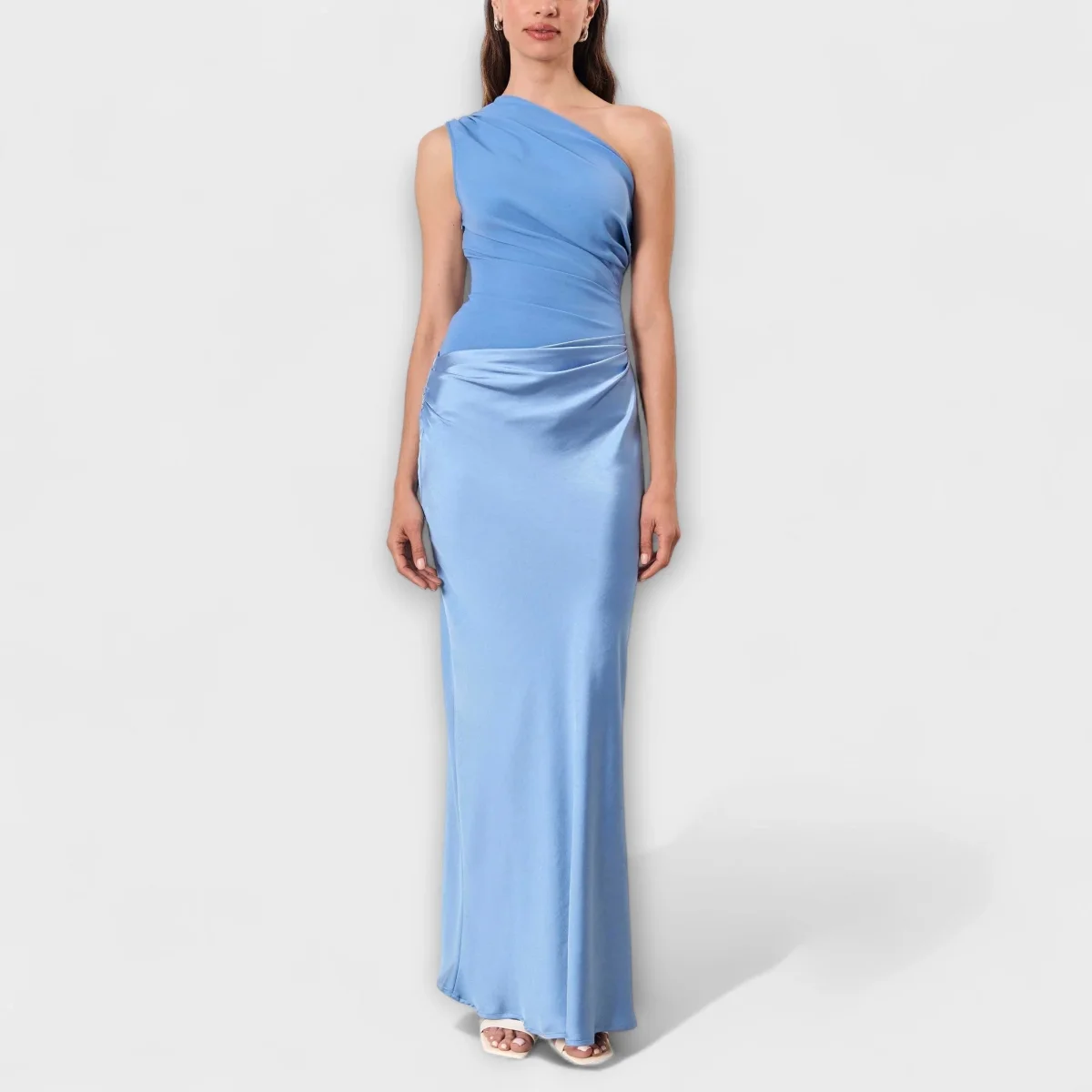 Amarílis - Elegante Vestido de un solo hombro - Imagen 9