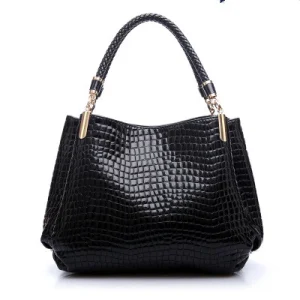 Bolso de hombro mujer con textura efecto brillante - Isadora