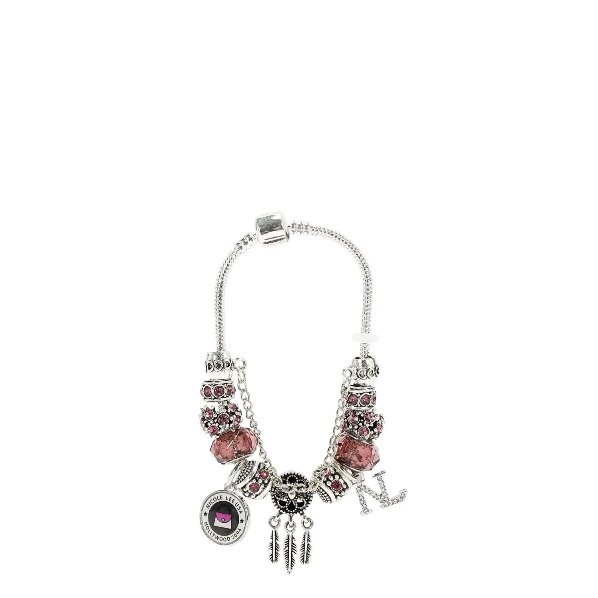 PULSERA CON DIJES (MORADO)