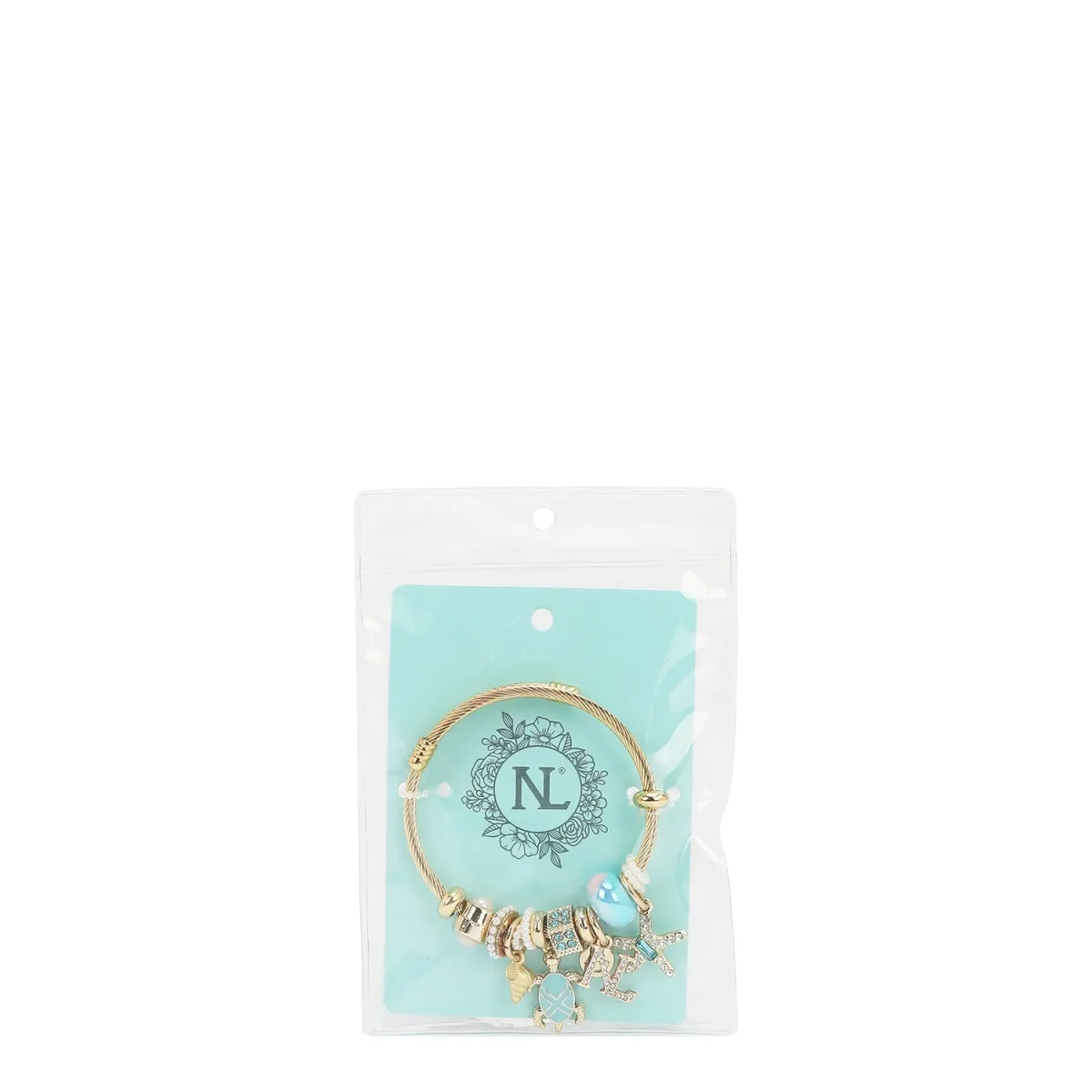 PULSERA CON DIJES DE OCEANO (AZUL) - Imagen 3