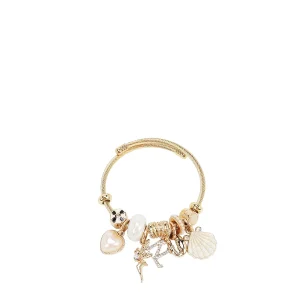 PULSERA CON DIJES DE OCEANO ROMANTICO (BLANCO)