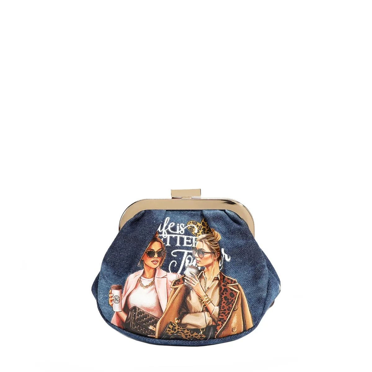 MONEDERO MINI CON CORREA DE DENIM (LADIES NIGHT OUT) - Imagen 4