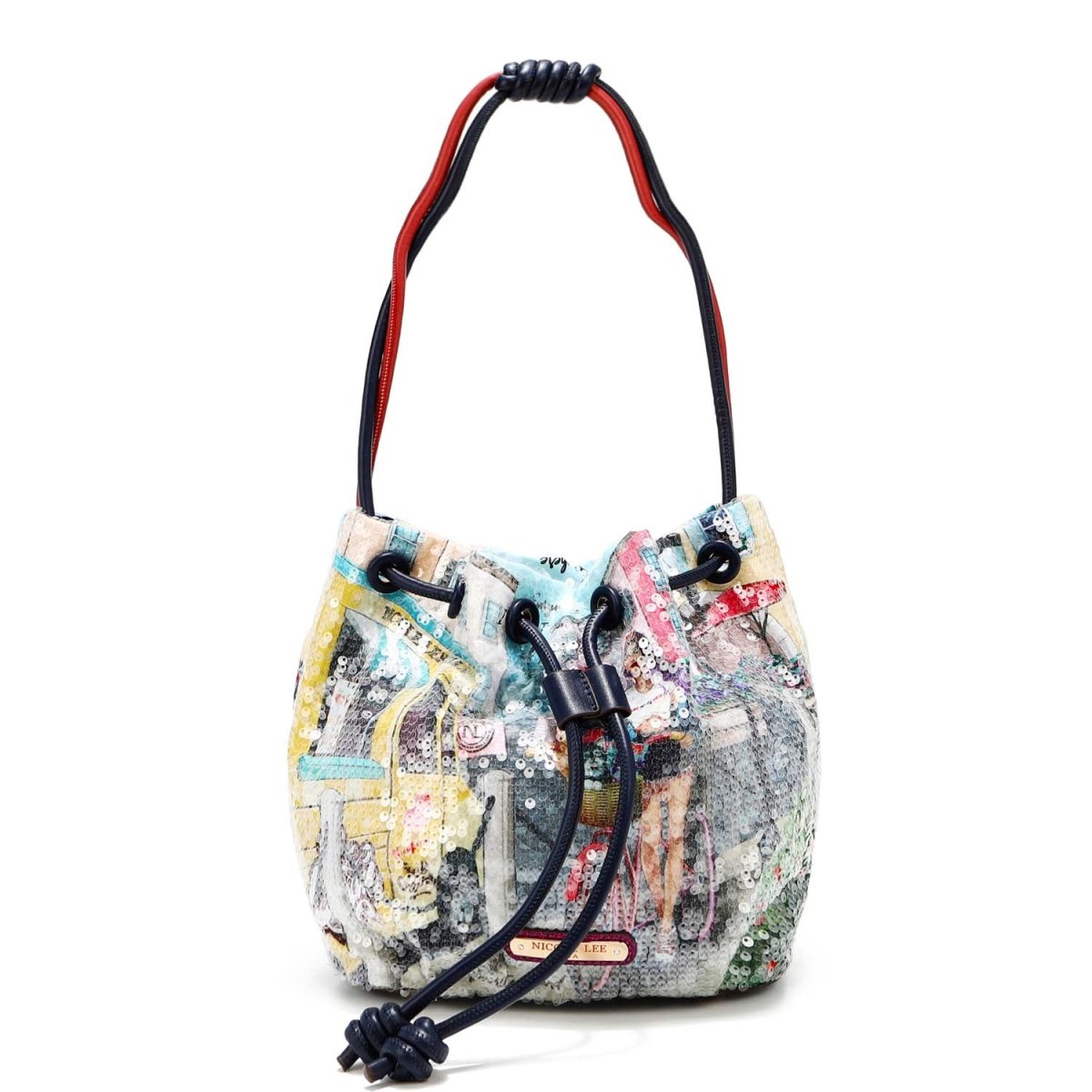 BOLSO DE NYLON SEQUIN «COZY STREET IN MILAN»