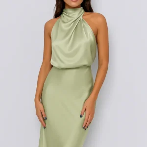 Claire | Vestido satinado