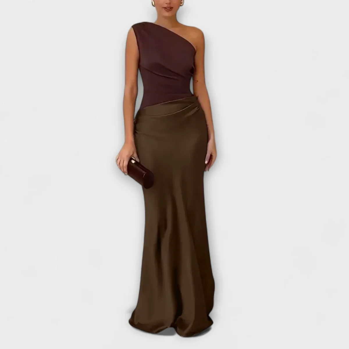 Amarílis – Elegante Vestido de un solo hombro