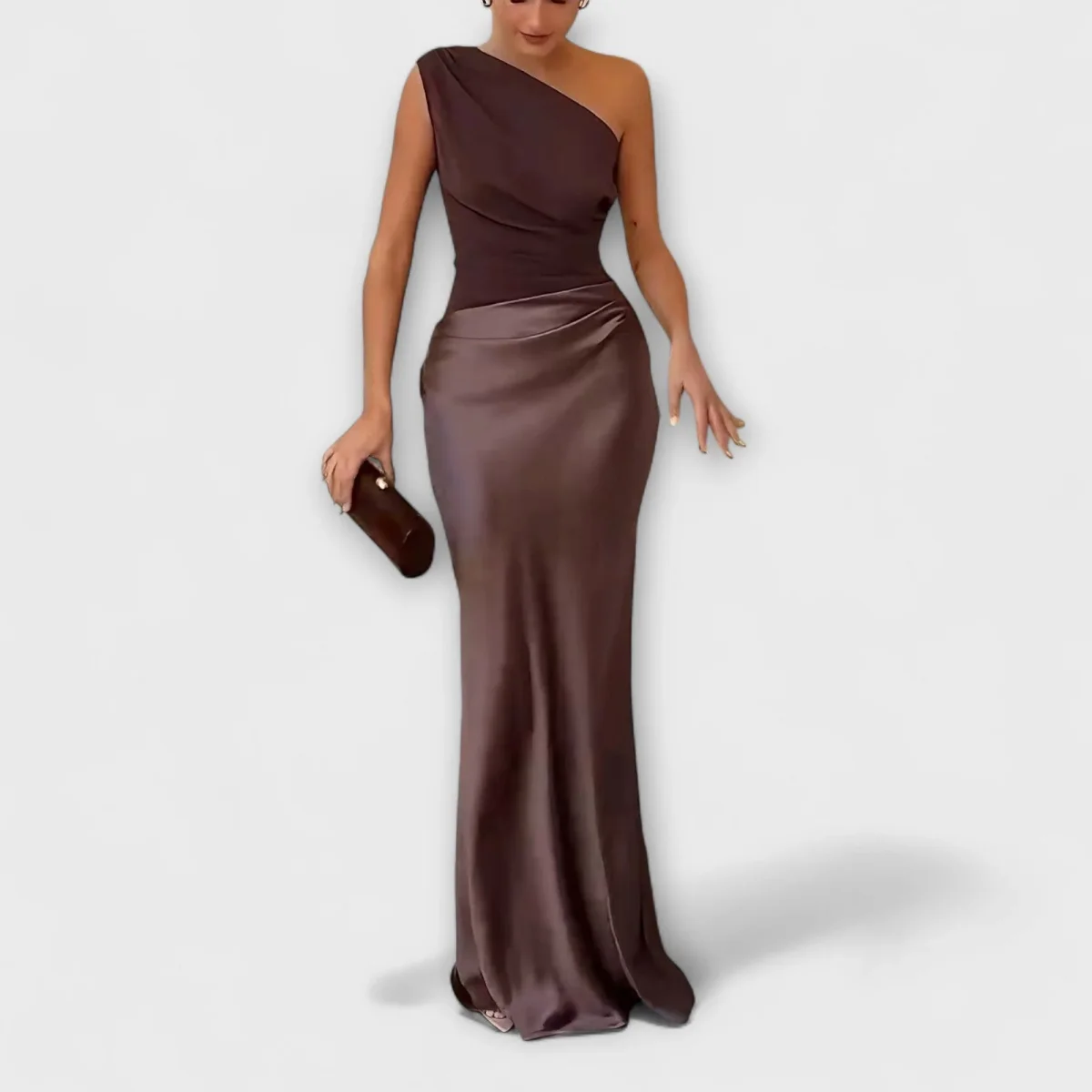 Amarílis - Elegante Vestido de un solo hombro - Imagen 5