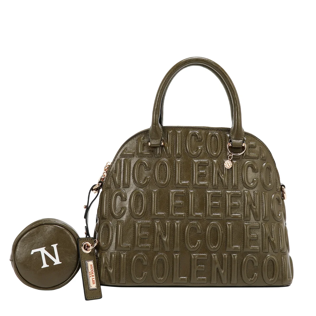 BOLSA CON CÚPULA CON LOGOTIPO EN RELIEVE (OLIVA) - Imagen 4