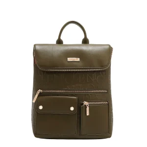 MOCHILA MULTIBOLSILLOS ELEGANCIA EN RELIEVE (OLIVA)