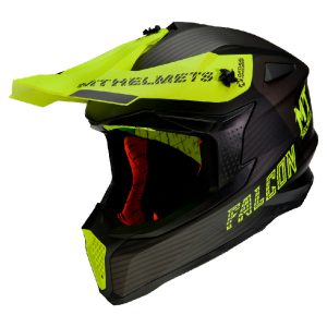 Casco MT FALCON SYSTEM D3 MATT FLUOR YELLOW Off Road