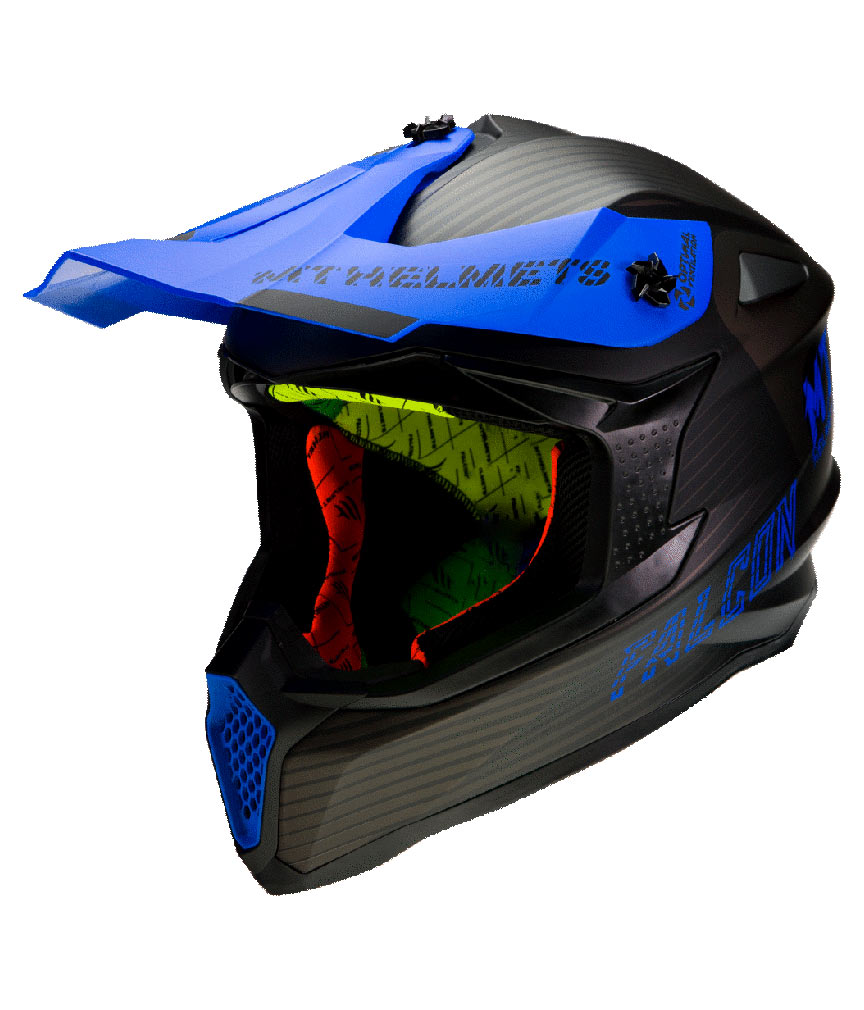 Casco MT FALCON SYSTEM D7 MATT BLUE Off Road