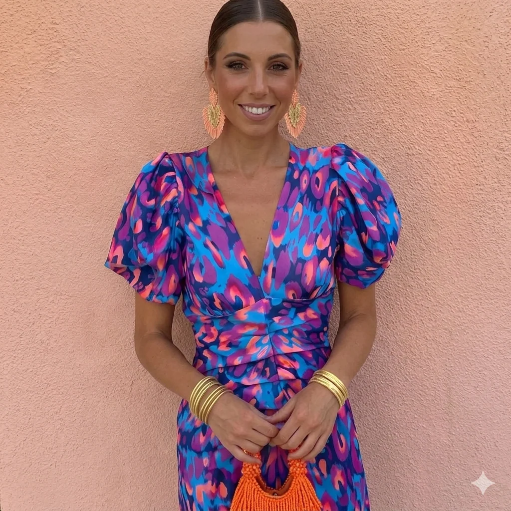 Tora™ – Vestido con mangas plisadas