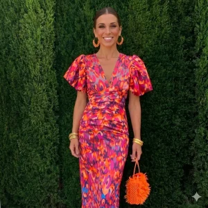Bella™ - Vestido con mangas plisadas