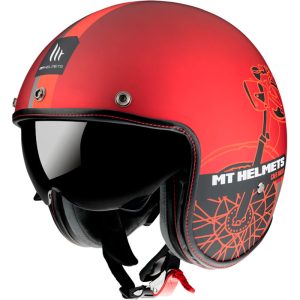 Casco HELMET MT OF507SV LE MANS 2 SV CAFE RACER B5 MATE ROJO