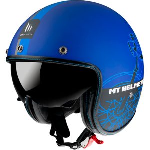 Casco HELMET MT OF507SV LE MANS 2 SV CAFE RACER B7 MATT AZUL