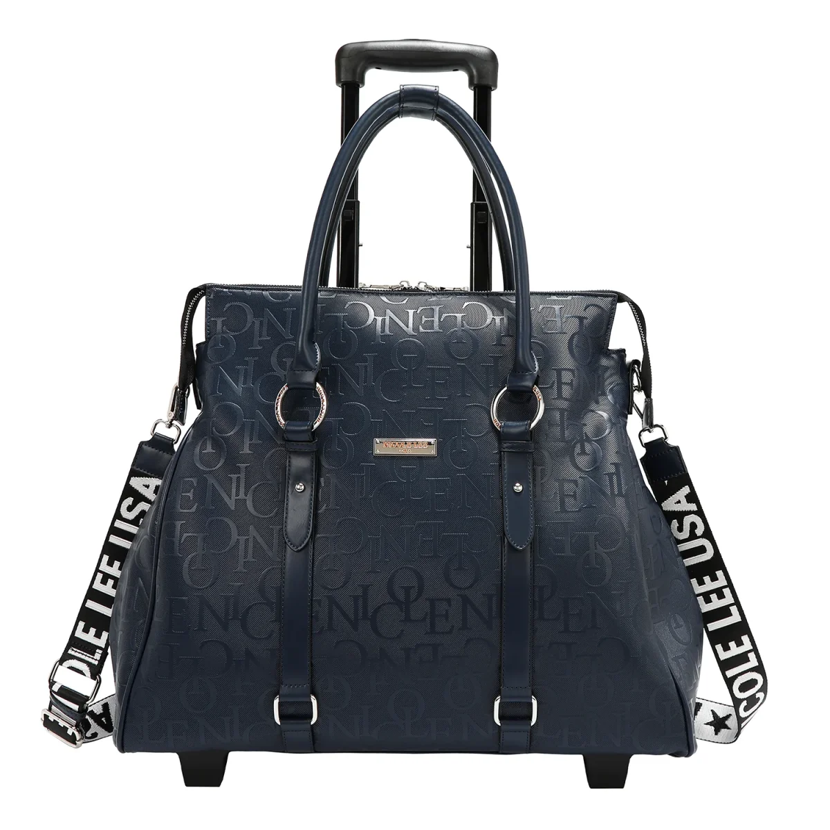 BOLSO CON RUEDAS MONOGRAMA (AZUL)