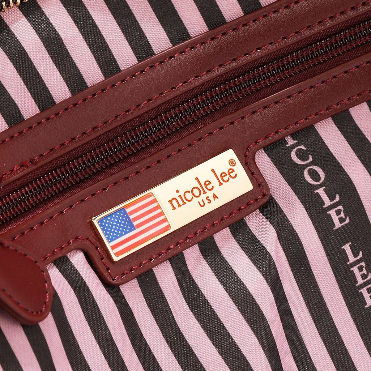 BOLSO DE TOTE GEOMÉTRICO CORTADO CON LÁSER (VINO) - Imagen 7