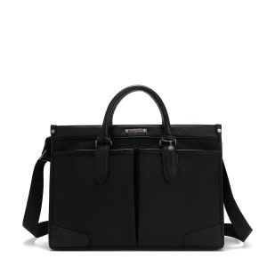 MALETIN NEGRO CON BOLSILLOS PARA HOMBRE