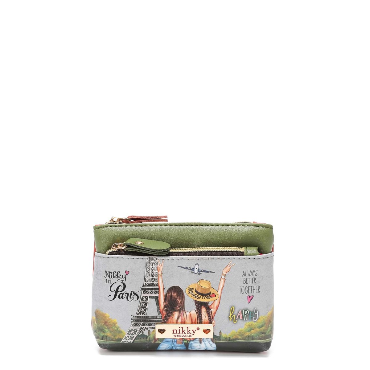 MONEDERO PEQUEÑO PLANO CON CREMALLERA