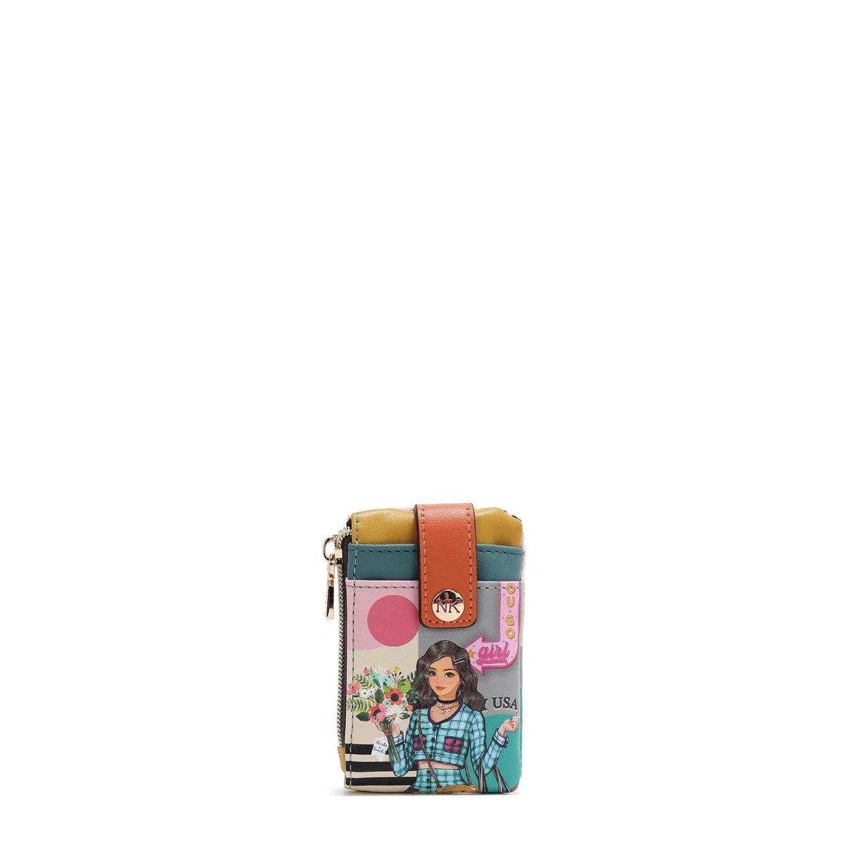 MINI PORTA TARJETAS CON CIERRE (NIKKY GOES SHOPPING)