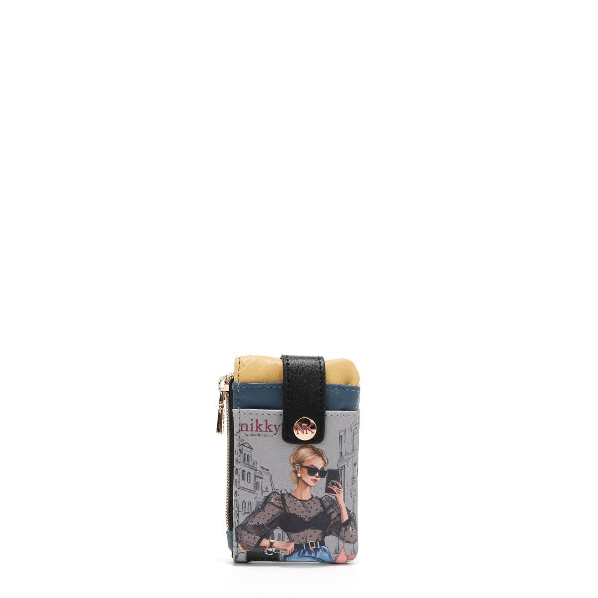 MINI PORTA TARJETAS CON CIERRE (URBAN COFFEE DREAM)