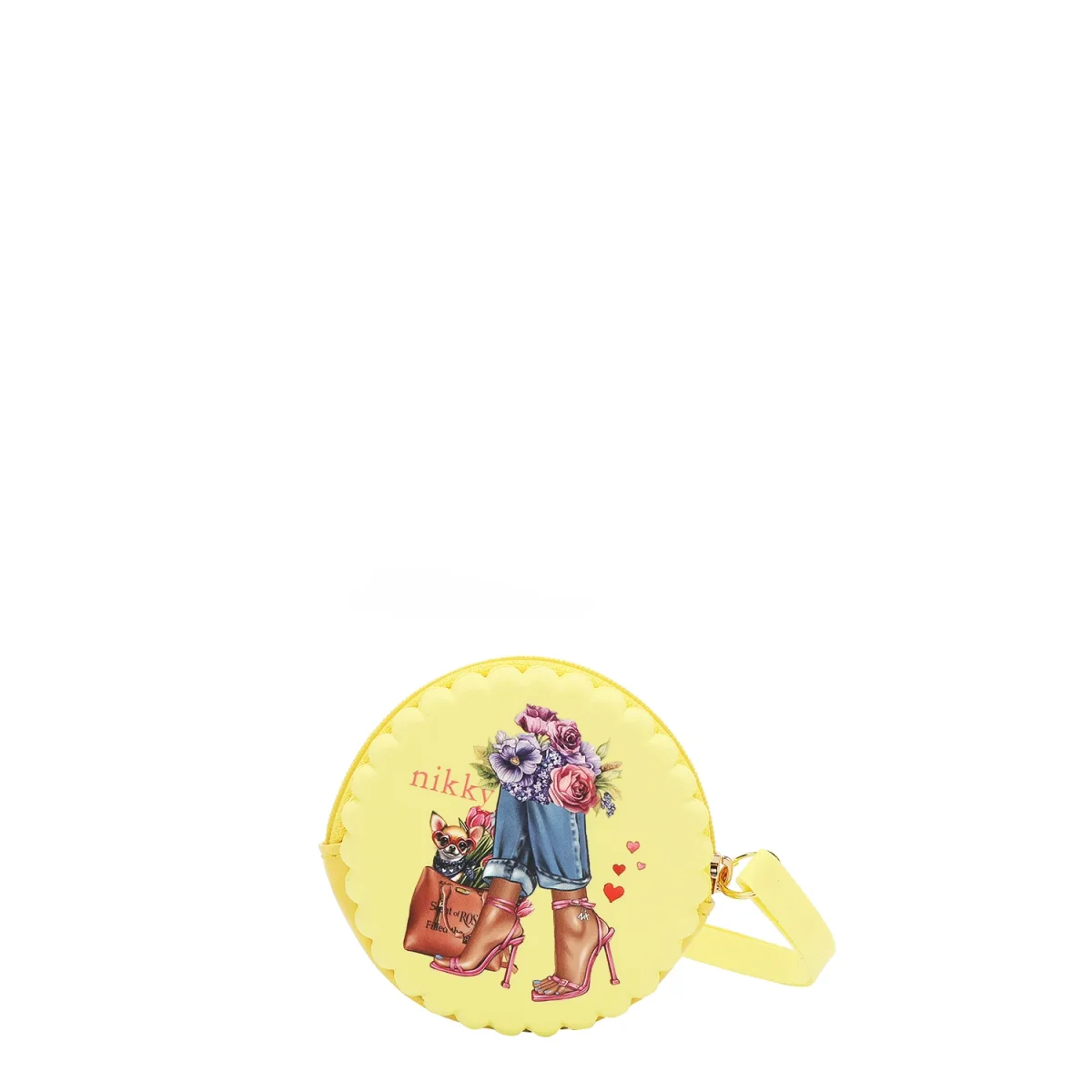 ESTUCHE REDONDO DE SILICONA CON PULSERA (ESSENCE OF YOU AMARILLO)