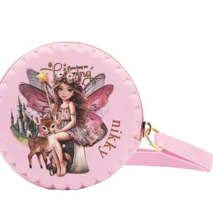 ESTUCHE REDONDO DE SILICONA CON PULSERA (FAIRY TALE ROSA)