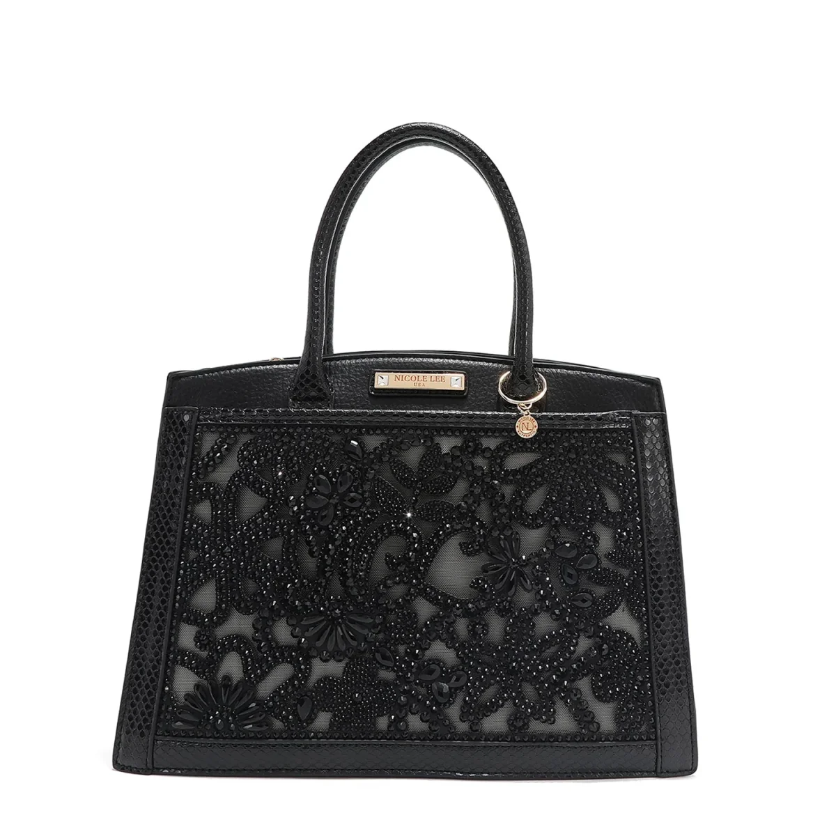 BOLSO CON ENCAJE (NEGRO)