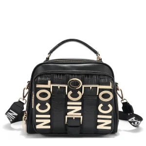 CALISTA BOLSO DE MANO CON ASA SUPERIOR (NEGRO)