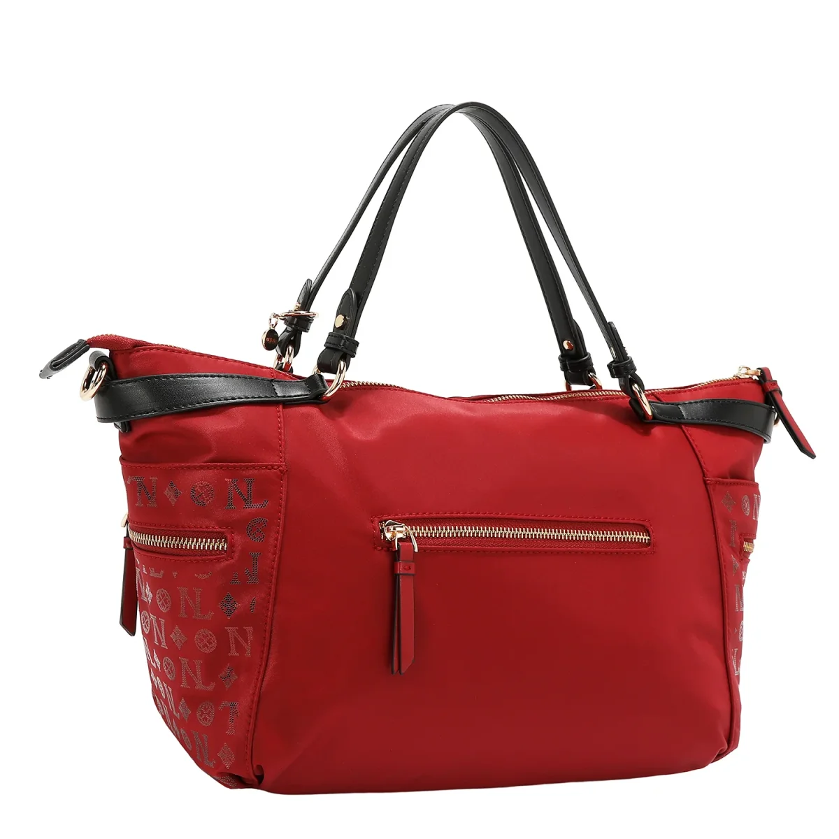 BOLSO DE COMPRAS CON LOGOTIPO MONOGRAMA (ROJO) - Imagen 6