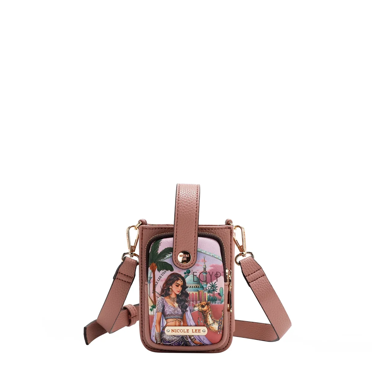 FUNDA DE TELEFONO CRUZADA CON CORREA (QUEEN CLEOPATRA)