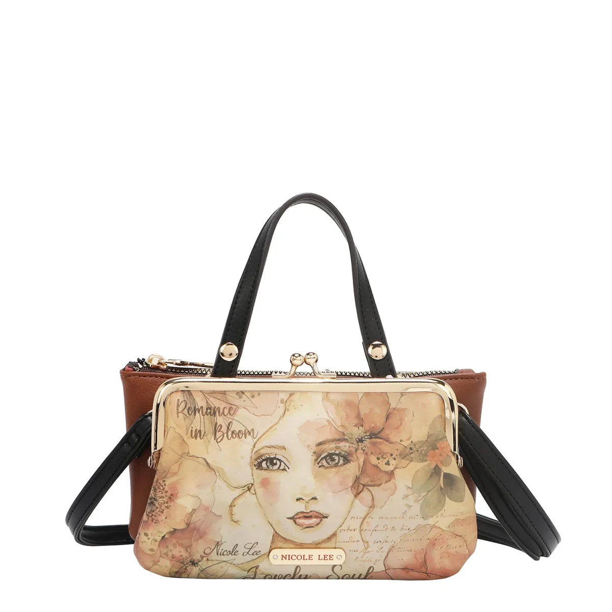 BOLSO MEDIANO CON MARCO Y ASA SUPERIOR (REFLECTION OF LOVE)