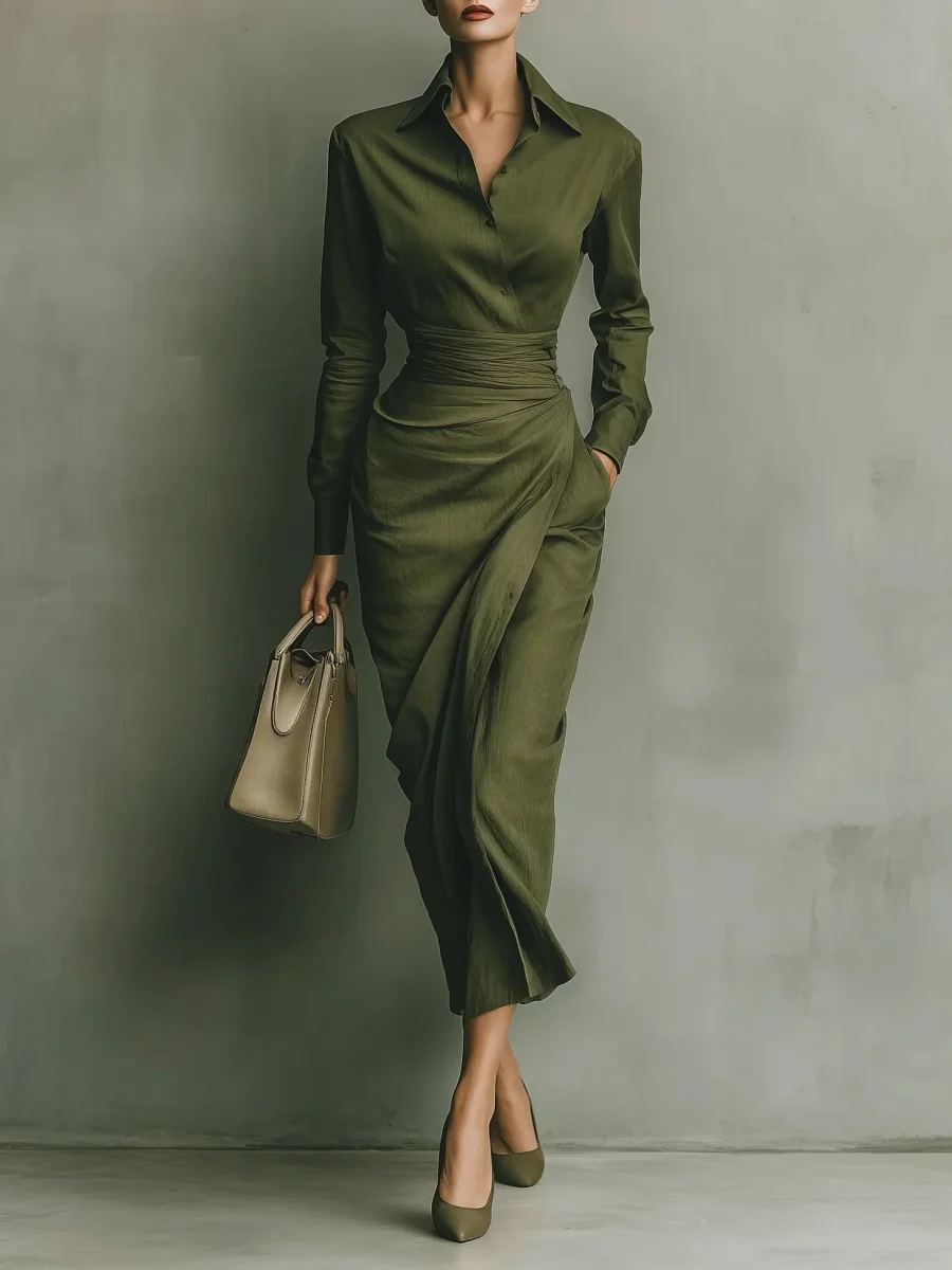 Narelle  – Vestido Elegante Envolvente