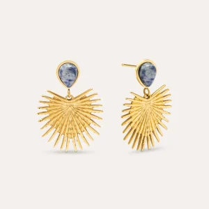 Pendientes Catalina Acero Baño Oro