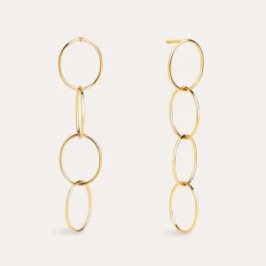 Pendientes Circles & Circles Baño Oro
