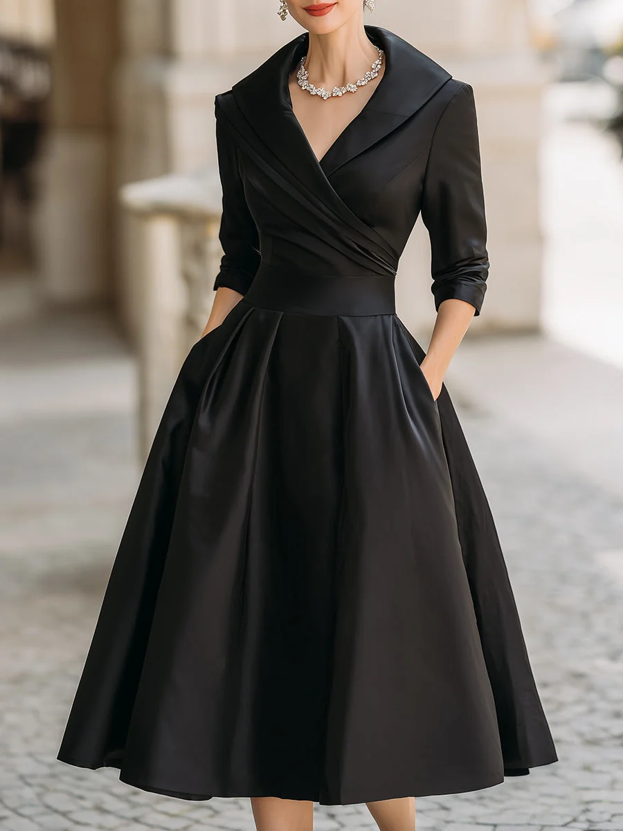 Lina – Vestido de Mujer midi de satén