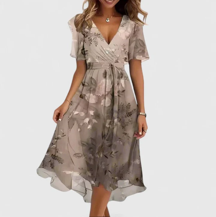 Anais | Vestido corto floral con mangas cortas - Imagen 8