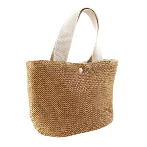 Dolores | Bolso Shopper Trenzado de Paja Mujer Asa Corta