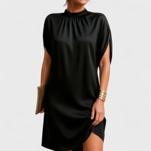 Evangeline | Vestido con cuello fruncido