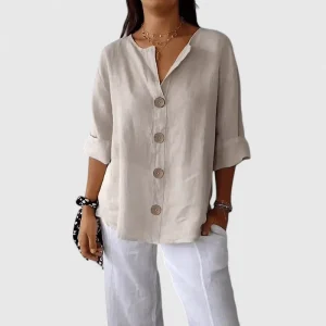 Olivia | Blusa holgada con escote de pico